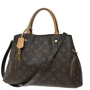 LOUIS VUITTON Montaigne MM 2Way Shoulder Bag Monogram Leather BN M41056 52EF778